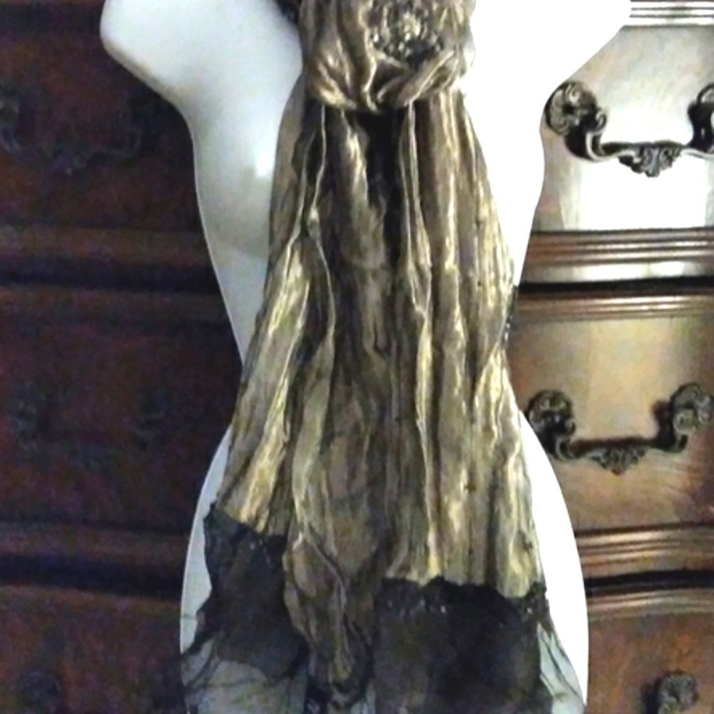 Coveri Collection metallic scarf